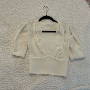Amanda Uprichard Women’s White Blouse Top- Size P